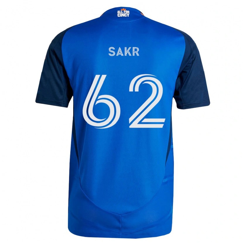 Danxen Dámské Ali Sakr #62 Královsky Modrá Oranžová Domů Hráčské Dresy 2026/27 Dres