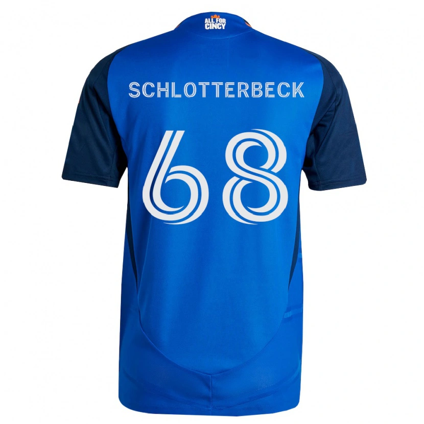 Danxen Dámské Ryan Schlotterbeck #68 Královsky Modrá Oranžová Domů Hráčské Dresy 2026/27 Dres