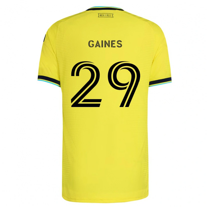 Danxen Dámské Julian Gaines #29 Jasně Žlutá Tmavě Modrá Domů Hráčské Dresy 2026/27 Dres
