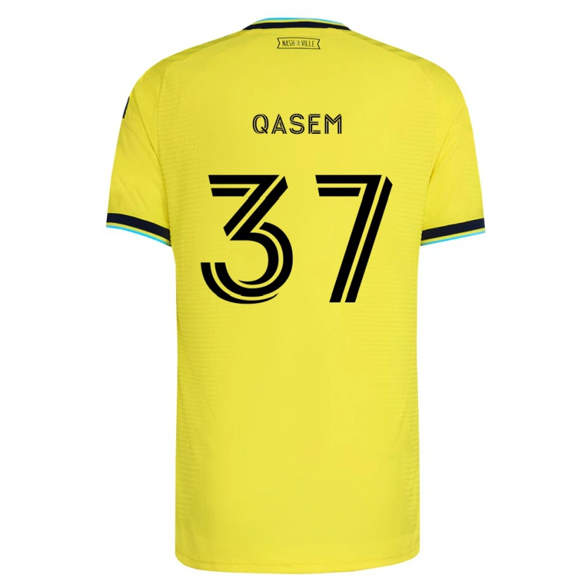 Danxen Dámské Ahmed Qasem #37 Jasně Žlutá Tmavě Modrá Domů Hráčské Dresy 2026/27 Dres