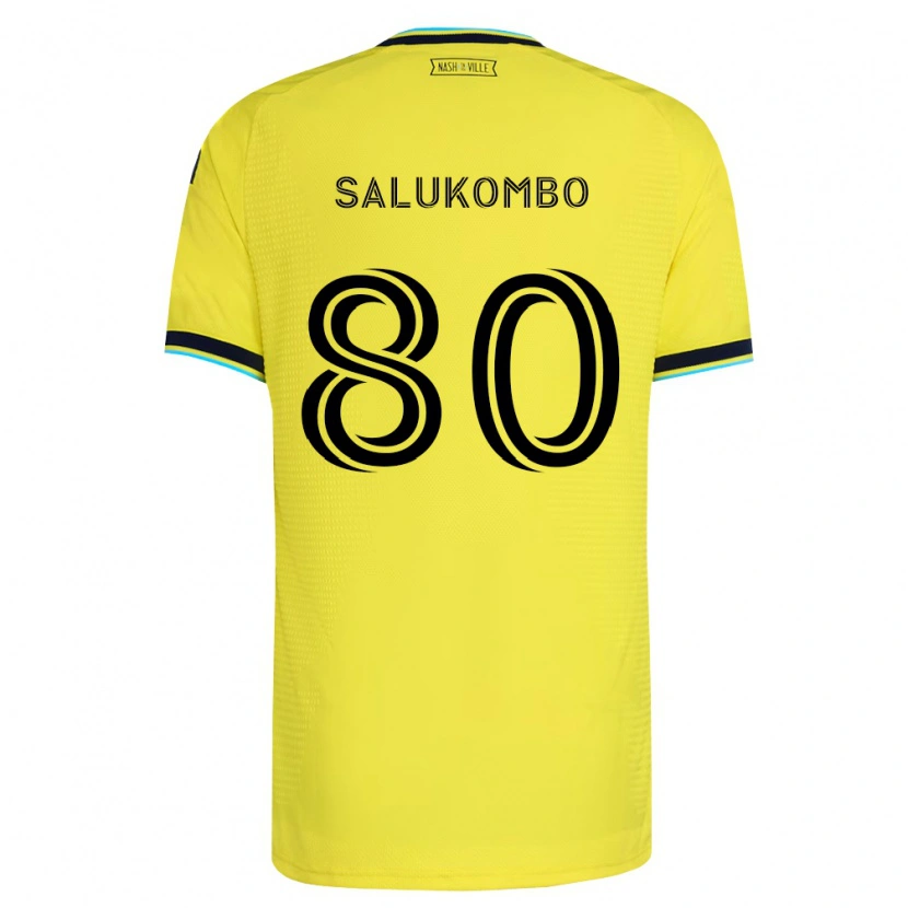 Danxen Dámské David Salukombo #80 Jasně Žlutá Tmavě Modrá Domů Hráčské Dresy 2026/27 Dres