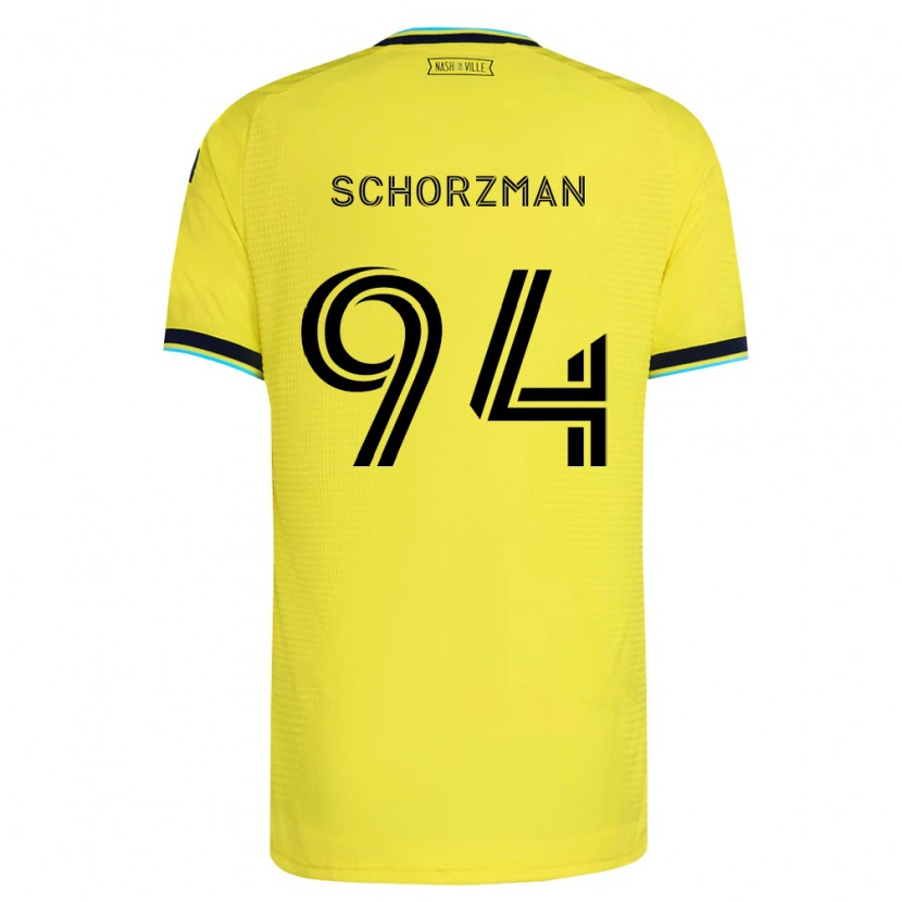 Danxen Dámské Eamon Schorzman #94 Jasně Žlutá Tmavě Modrá Domů Hráčské Dresy 2026/27 Dres