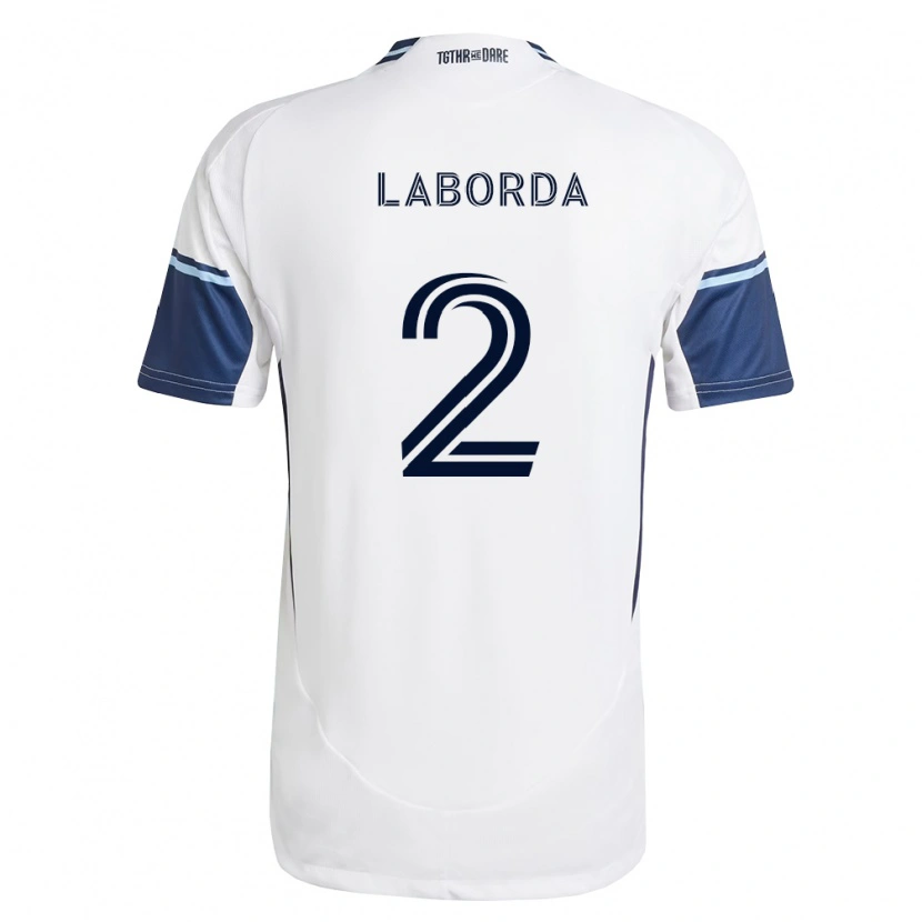 Danxen Dámské Mathías Laborda #2 Bílá Královsky Modrá Domů Hráčské Dresy 2026/27 Dres