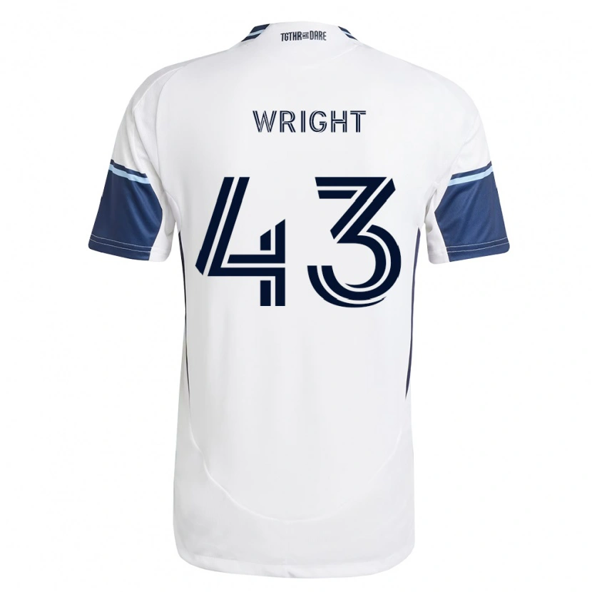 Danxen Dámské Trevor Wright #43 Bílá Královsky Modrá Domů Hráčské Dresy 2026/27 Dres