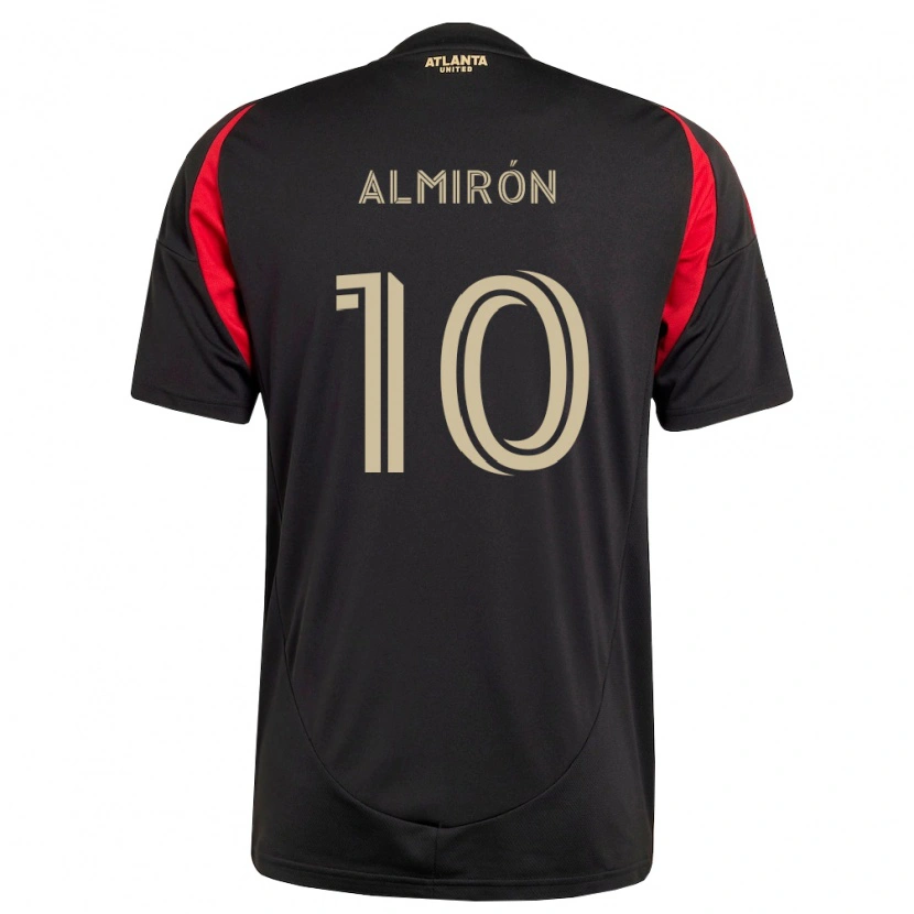Danxen Dámské Miguel Almirón #10 Černá Červená Domů Hráčské Dresy 2026/27 Dres