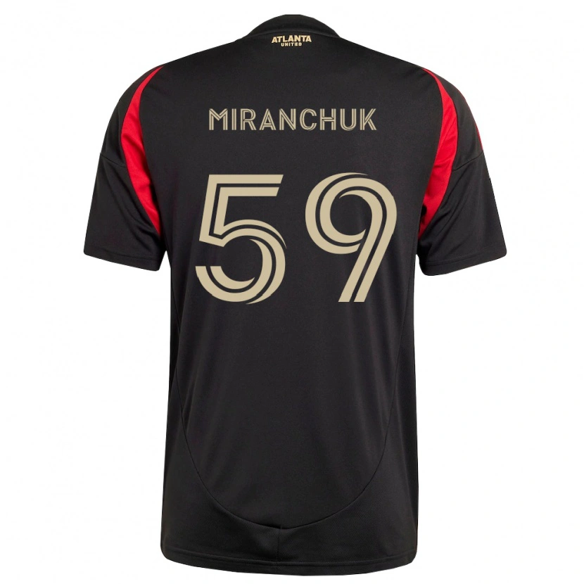 Danxen Dámské Aleksey Miranchuk #59 Černá Červená Domů Hráčské Dresy 2026/27 Dres