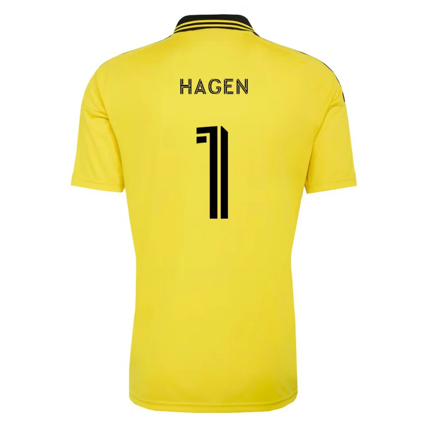 Danxen Dámské Nicholas Hagen #1 Žlutá Černá Domů Hráčské Dresy 2026/27 Dres