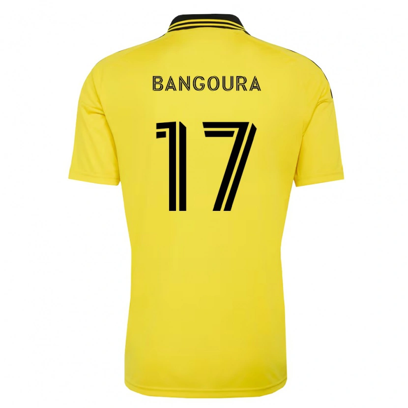 Danxen Dámské Sekou Bangoura #17 Žlutá Černá Domů Hráčské Dresy 2026/27 Dres