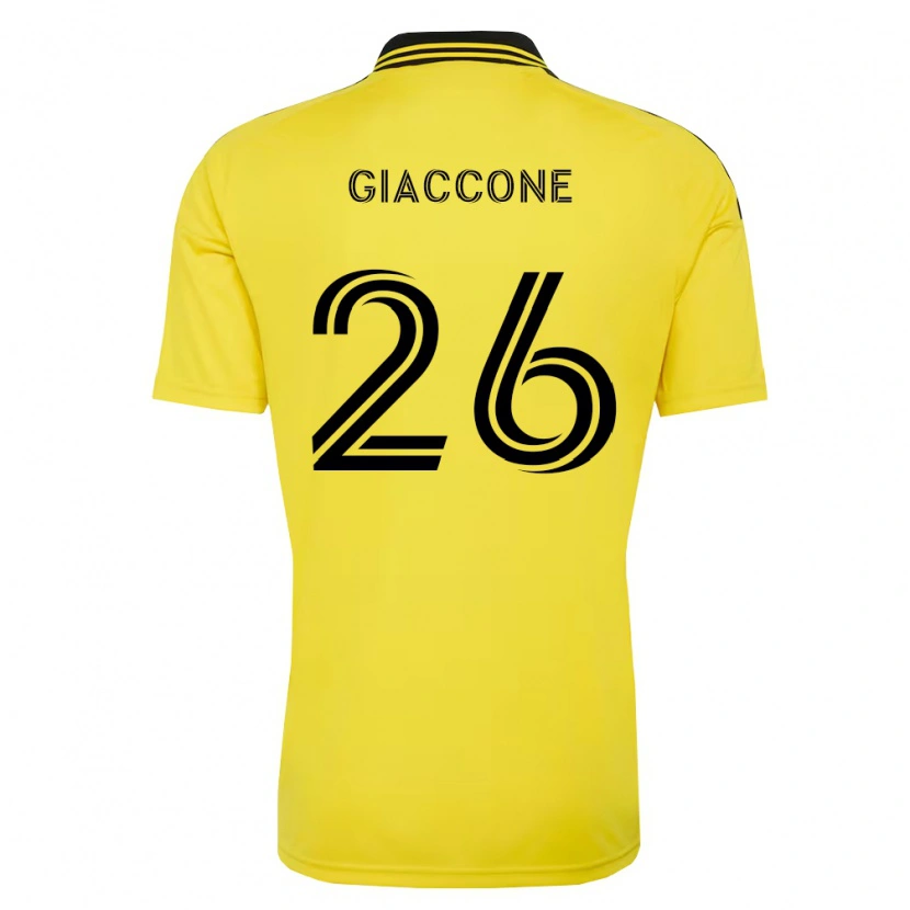 Danxen Dámské Lautaro Giaccone #26 Žlutá Černá Domů Hráčské Dresy 2026/27 Dres