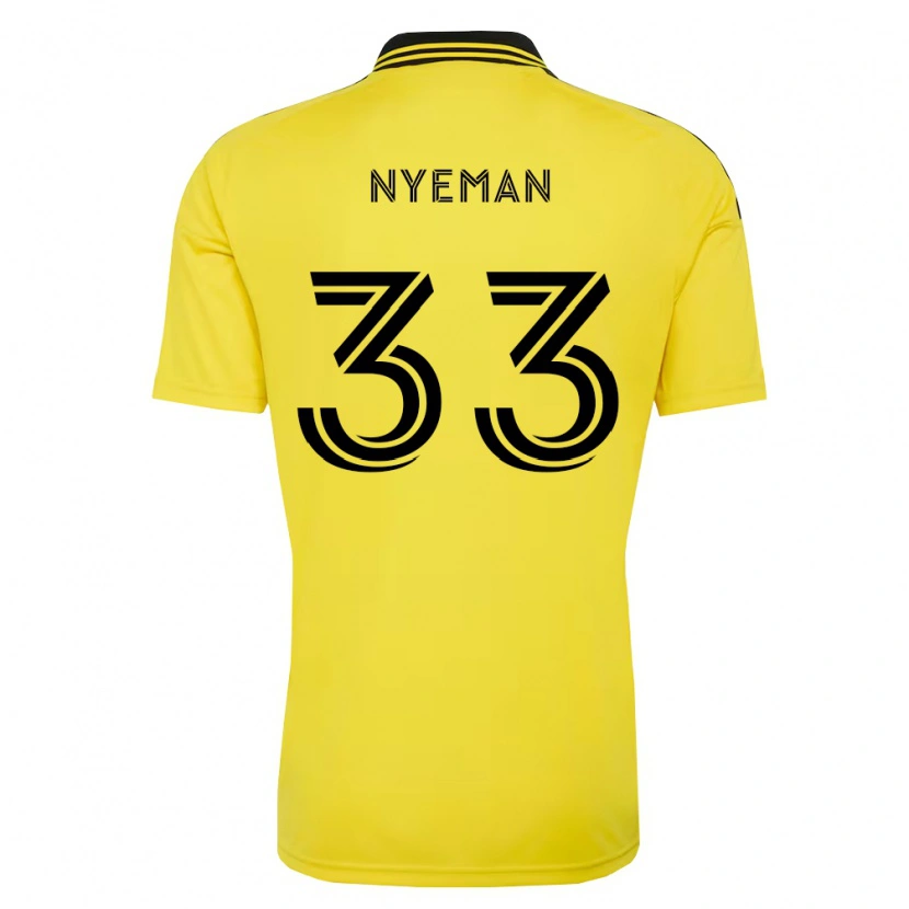 Danxen Dámské Moses Nyeman #33 Žlutá Černá Domů Hráčské Dresy 2026/27 Dres