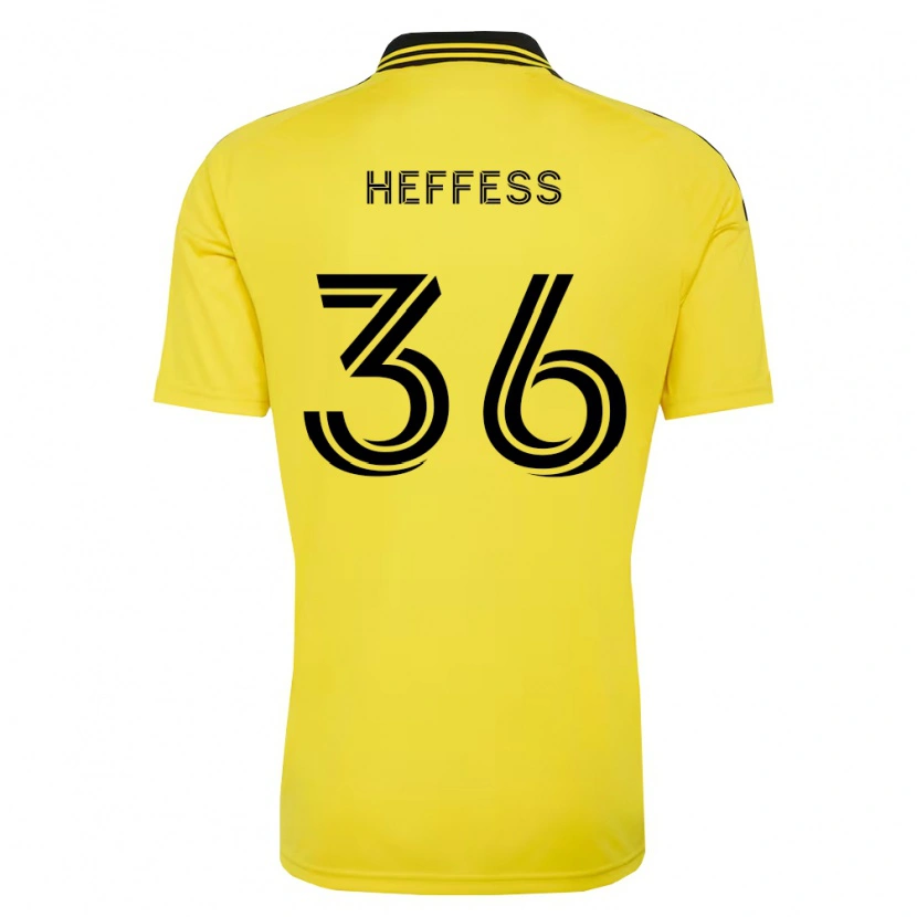 Danxen Dámské Isaac Heffess #36 Žlutá Černá Domů Hráčské Dresy 2026/27 Dres