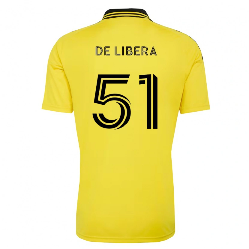 Danxen Dámské Giorgio De Libera #51 Žlutá Černá Domů Hráčské Dresy 2026/27 Dres