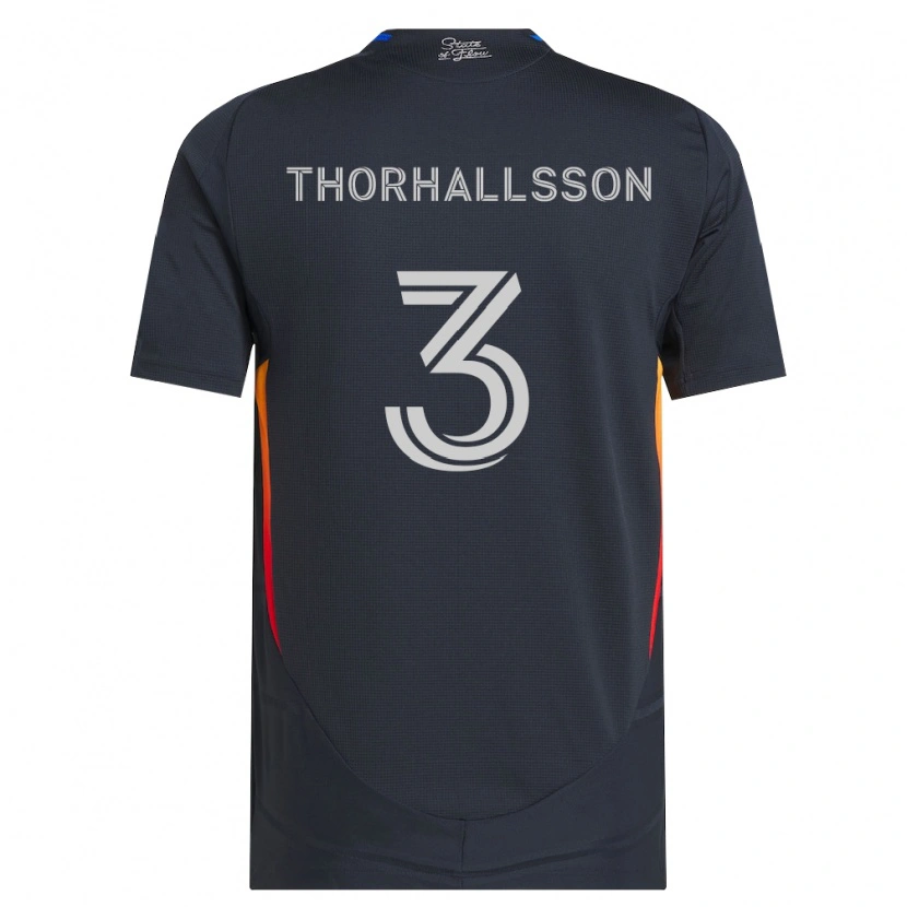 Danxen Dámské Dagur Dan Thórhallsson #3 Tmavě Šedá Červená Domů Hráčské Dresy 2026/27 Dres