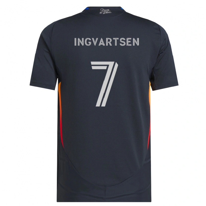 Danxen Dámské Marcus Ingvartsen #7 Tmavě Šedá Červená Domů Hráčské Dresy 2026/27 Dres