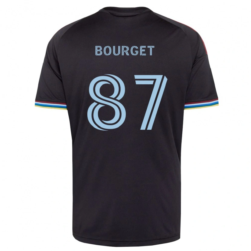 Danxen Dámské Sebastian Bourget #87 Černá Nebesky Modrá Domů Hráčské Dresy 2026/27 Dres