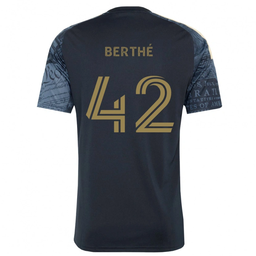 Danxen Dámské Mamoutou Berthé #42 Tmavě Modrá Hnědá Domů Hráčské Dresy 2026/27 Dres