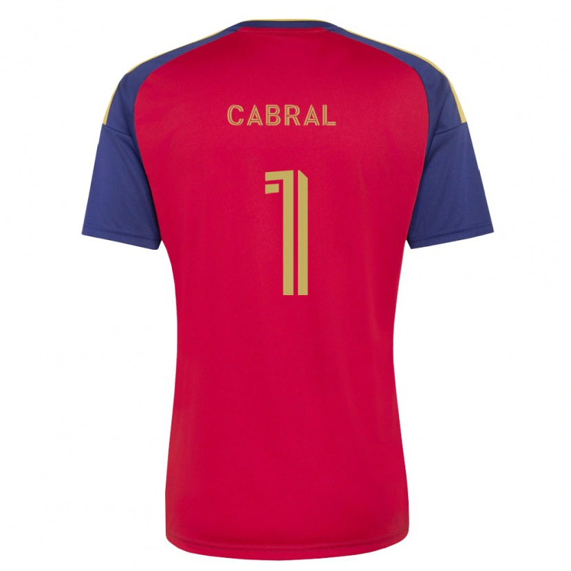 Danxen Dámské Rafael Cabral #1 Královsky Modrá Hnědá Červená Domů Hráčské Dresy 2026/27 Dres