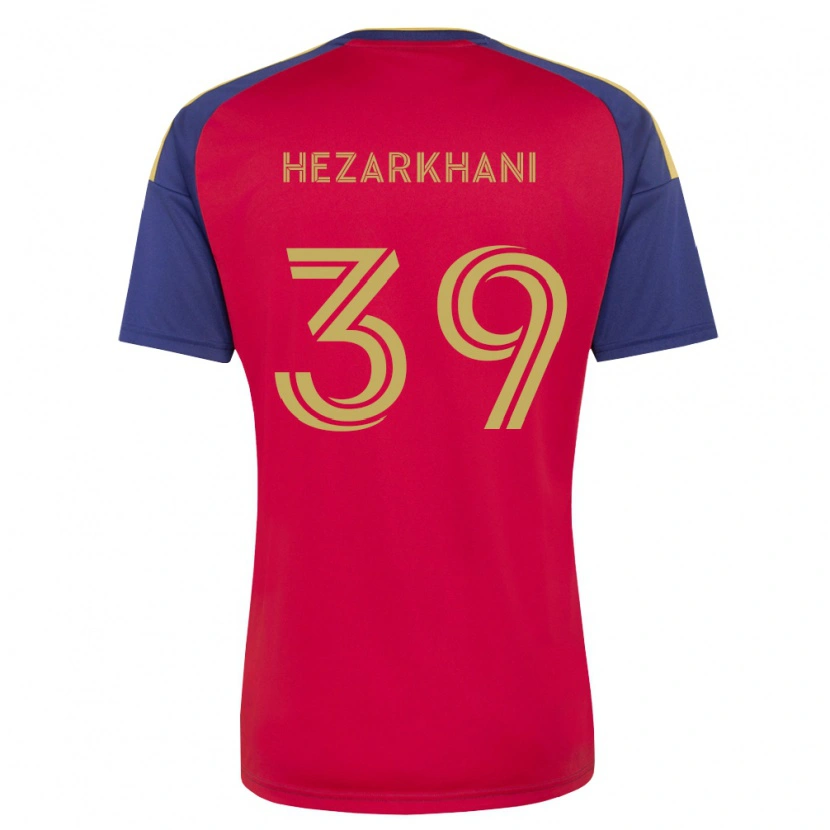 Danxen Dámské Aiden Hezarkhani #39 Královsky Modrá Hnědá Červená Domů Hráčské Dresy 2026/27 Dres