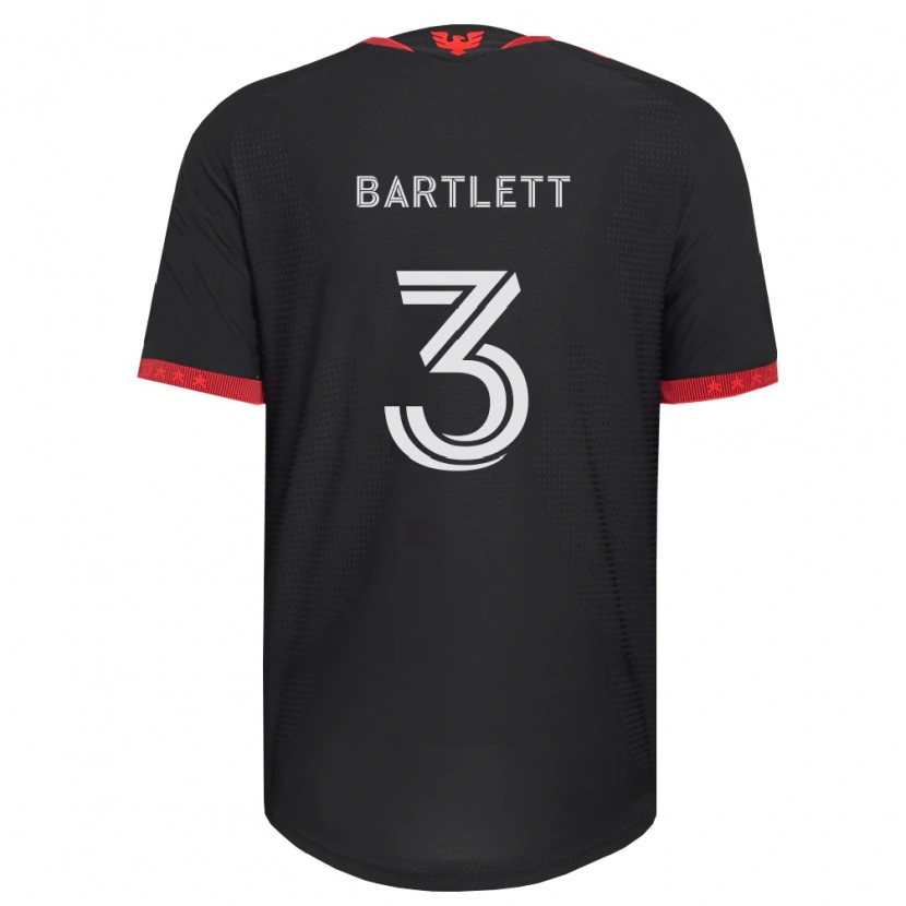 Danxen Dámské Lucas Bartlett #3 Černá Bílá Červená Domů Hráčské Dresy 2026/27 Dres