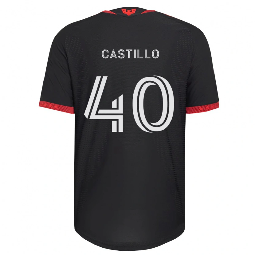 Danxen Dámské Kamil Castillo #40 Černá Bílá Červená Domů Hráčské Dresy 2026/27 Dres