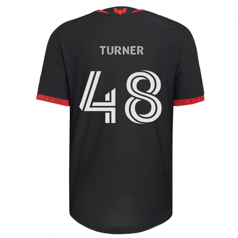 Danxen Dámské Gavin Turner #48 Černá Bílá Červená Domů Hráčské Dresy 2026/27 Dres