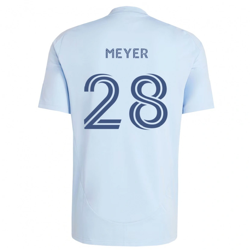 Danxen Dámské Wyatt Meyer #28 Světle Modrá Světle Šedá Domů Hráčské Dresy 2026/27 Dres