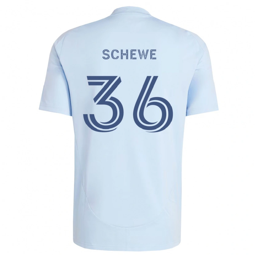 Danxen Dámské Ryan Schewe #36 Světle Modrá Světle Šedá Domů Hráčské Dresy 2026/27 Dres