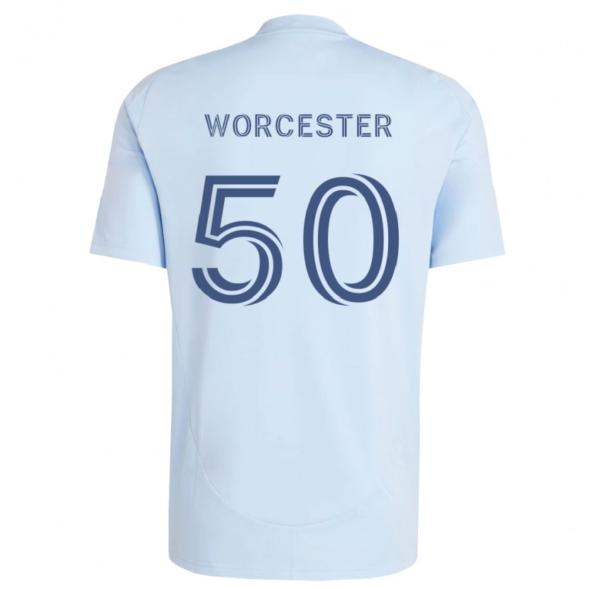 Danxen Dámské Sam Worcester #50 Světle Modrá Světle Šedá Domů Hráčské Dresy 2026/27 Dres