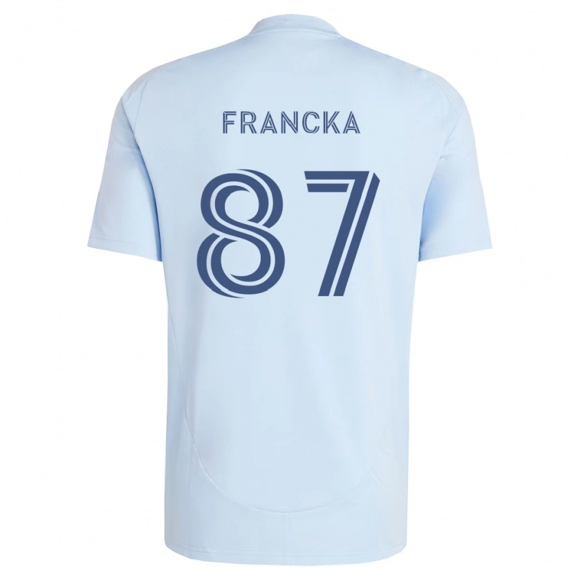Danxen Dámské Jack Francka #87 Světle Modrá Světle Šedá Domů Hráčské Dresy 2026/27 Dres