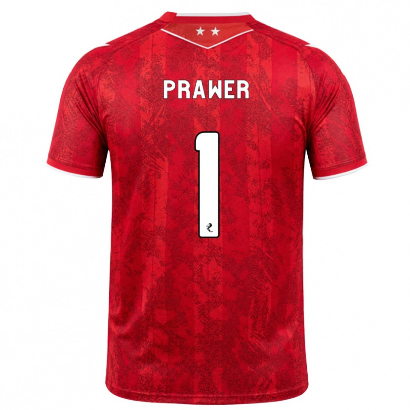 Danxen Dámské Anna Prawer #1 Červená Bílá Domů Hráčské Dresy 2026/27 Dres