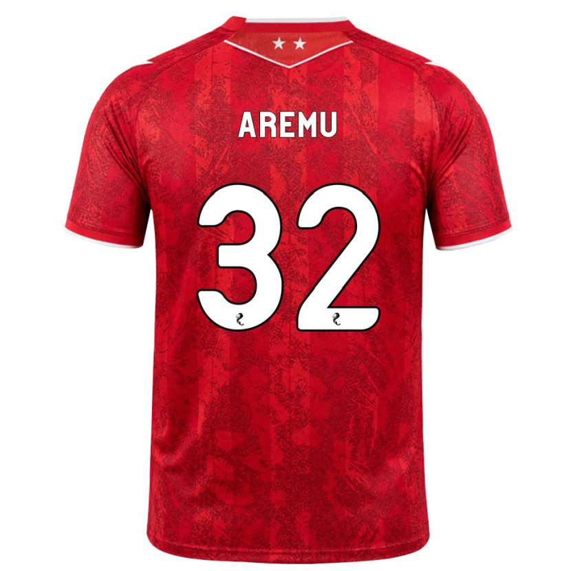 Danxen Dámské Afeez Aremu #32 Červená Bílá Domů Hráčské Dresy 2026/27 Dres