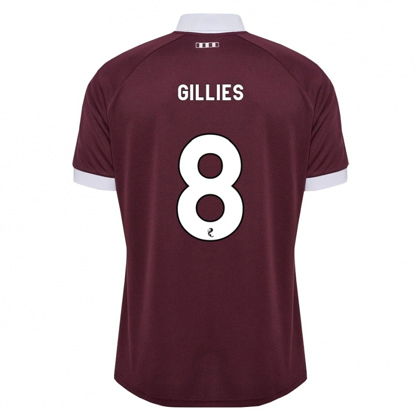 Danxen Dámské Matthew Gillies #8 Purpurová Bílá Domů Hráčské Dresy 2026/27 Dres