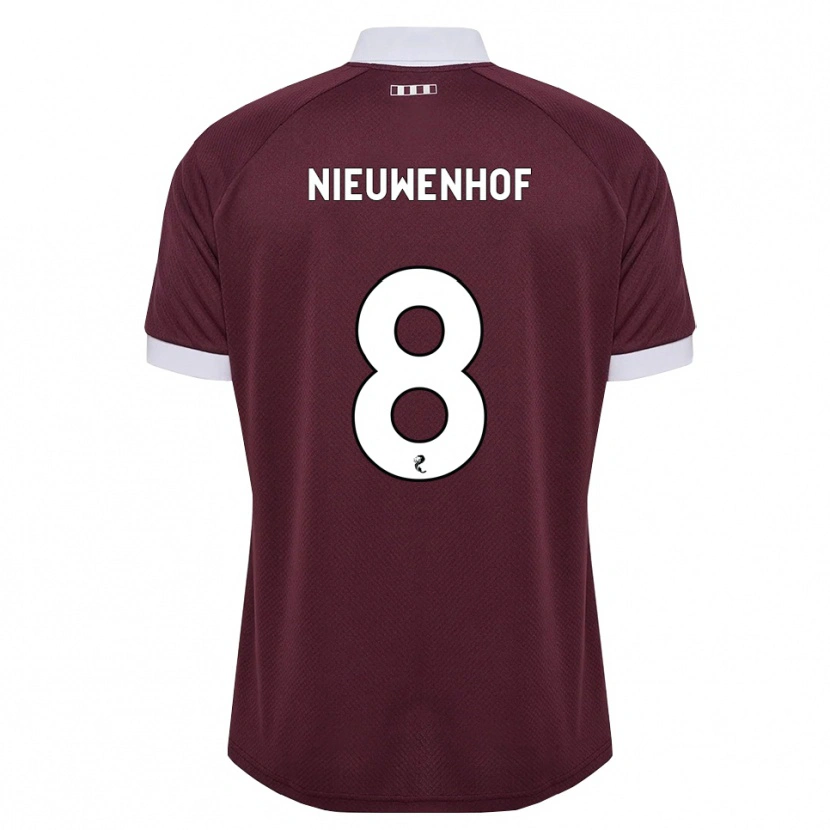 Danxen Dámské Calem Nieuwenhof #8 Purpurová Bílá Domů Hráčské Dresy 2026/27 Dres