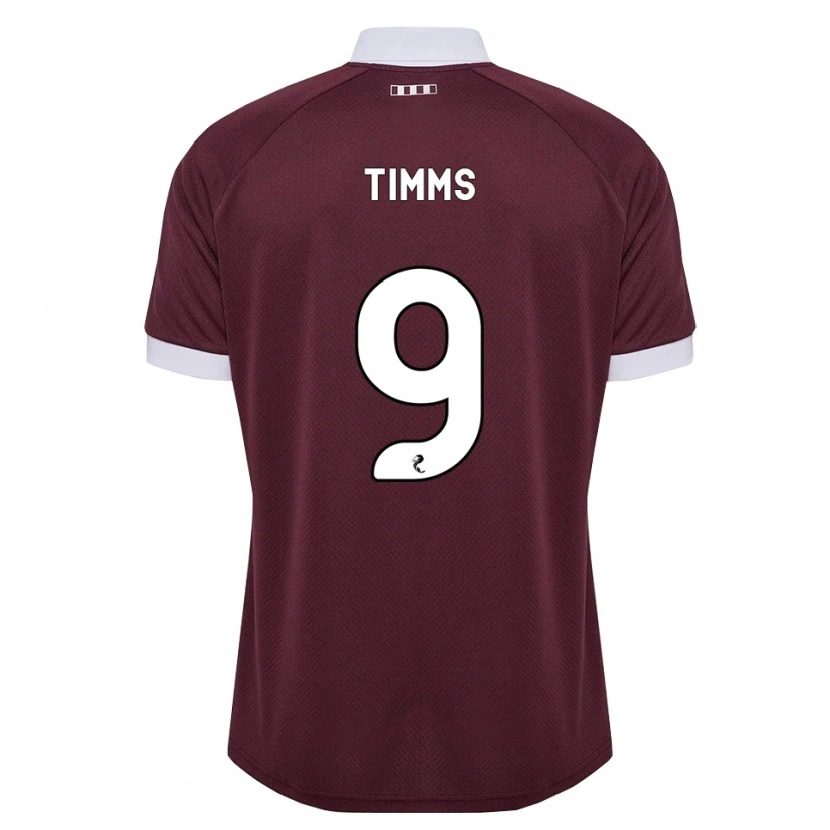 Danxen Dámské Georgia Timms #9 Purpurová Bílá Domů Hráčské Dresy 2026/27 Dres