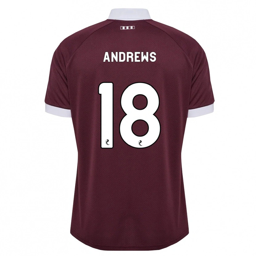 Danxen Dámské Joely Andrews #18 Purpurová Bílá Domů Hráčské Dresy 2026/27 Dres