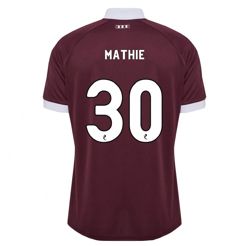 Danxen Dámské Jayden Mathie #30 Purpurová Bílá Domů Hráčské Dresy 2026/27 Dres