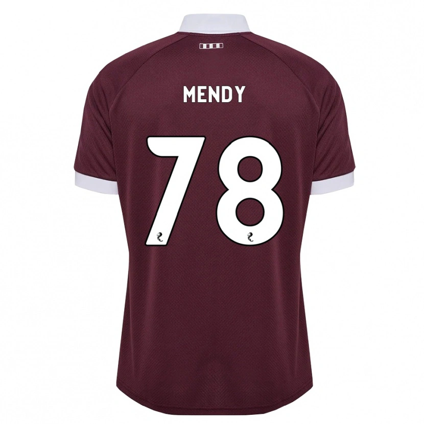 Danxen Dámské Laurent Mendy #78 Purpurová Bílá Domů Hráčské Dresy 2026/27 Dres