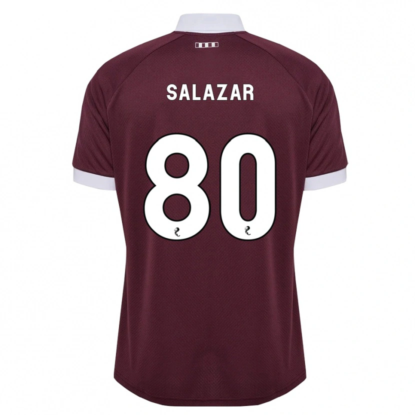 Danxen Dámské Andrés Salazar #80 Purpurová Bílá Domů Hráčské Dresy 2026/27 Dres
