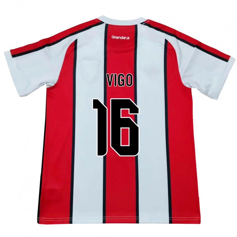 Danxen Dámské Alex Vigo #16 Bílá Červená Černá Daleko Hráčské Dresy 2026/27 Dres