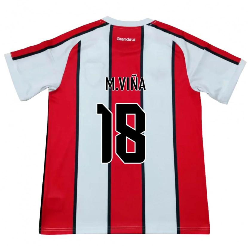 Danxen Dámské Matías Viña #18 Bílá Červená Černá Daleko Hráčské Dresy 2026/27 Dres