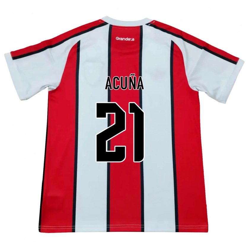 Danxen Dámské Marcos Acuña #21 Bílá Červená Černá Daleko Hráčské Dresy 2026/27 Dres