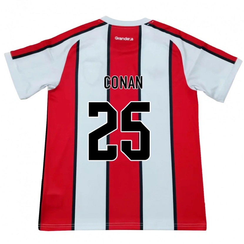 Danxen Dámské Conan Ledesma #25 Bílá Červená Černá Daleko Hráčské Dresy 2026/27 Dres