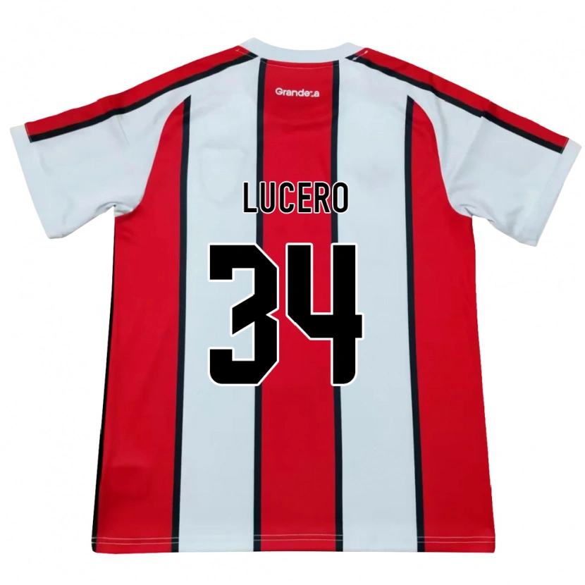 Danxen Dámské Daniel Lucero #34 Bílá Červená Černá Daleko Hráčské Dresy 2026/27 Dres