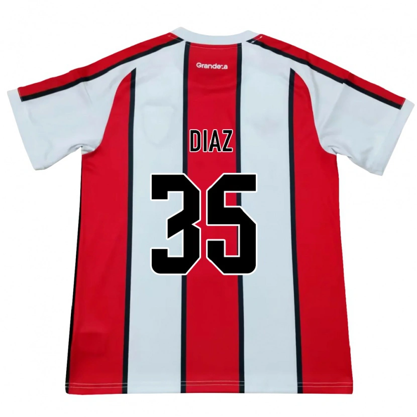 Danxen Dámské Leonardo Diaz #35 Bílá Červená Černá Daleko Hráčské Dresy 2026/27 Dres