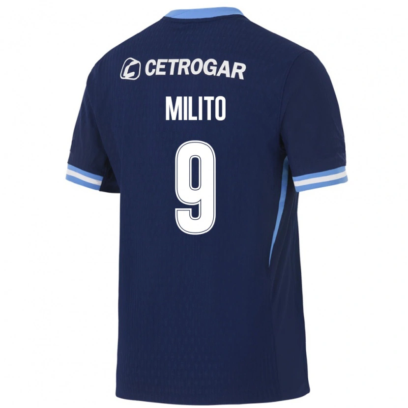 Danxen Dámské Leandro Milito #9 Královsky Modrá Světle Modrá Bílá Daleko Hráčské Dresy 2026/27 Dres