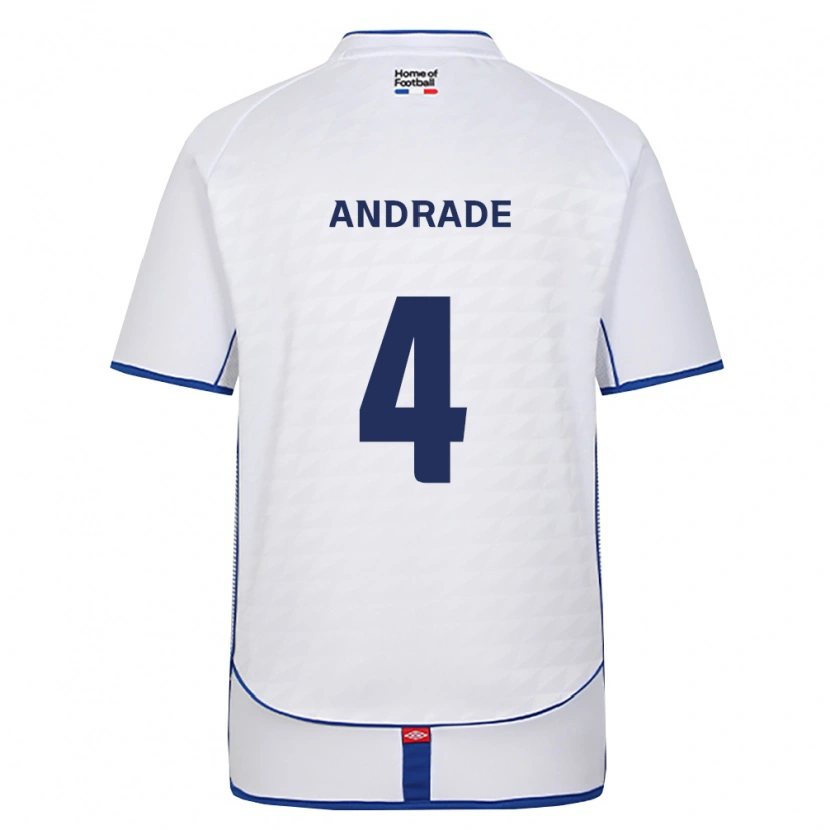 Danxen Dámské Léo Andrade #4 Černá Bílá Červená Daleko Hráčské Dresy 2026/27 Dres