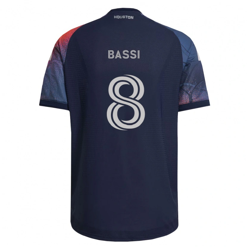 Danxen Dámské Amine Bassi #8 Tmavě Modrá Bílá Oranžová Daleko Hráčské Dresy 2026/27 Dres