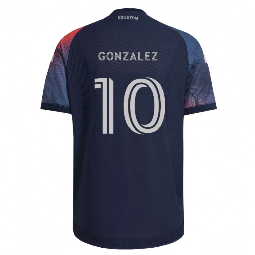 Danxen Dámské Yair González #10 Tmavě Modrá Bílá Oranžová Daleko Hráčské Dresy 2026/27 Dres