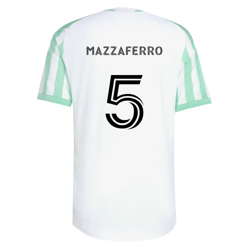 Danxen Dámské Salvatore Mazzaferro #5 Světle Zelená Černá Bílá Daleko Hráčské Dresy 2026/27 Dres