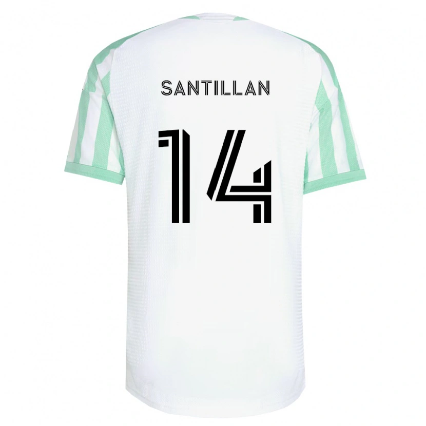 Danxen Dámské Jonathan Santillan #14 Světle Zelená Černá Bílá Daleko Hráčské Dresy 2026/27 Dres